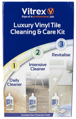 Vitrex Vinyl Tile Cleaning Care Kit | Affordable & Durable - Product Image Vitrex Vinyl Tile Cleaning Care Kit | Affordable & Durable - Product Image